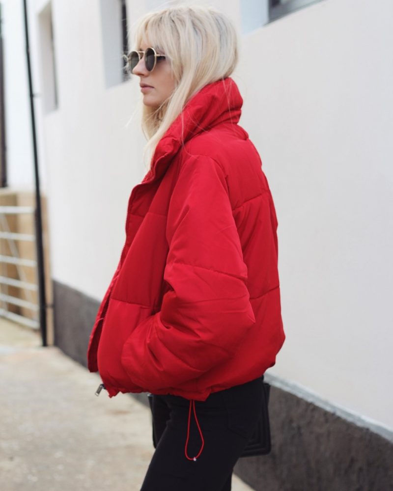 The Red Puffer Coat